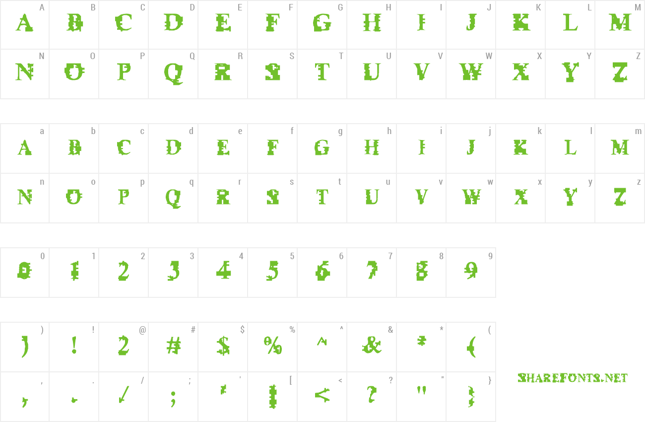 Font Psi Borgz preview